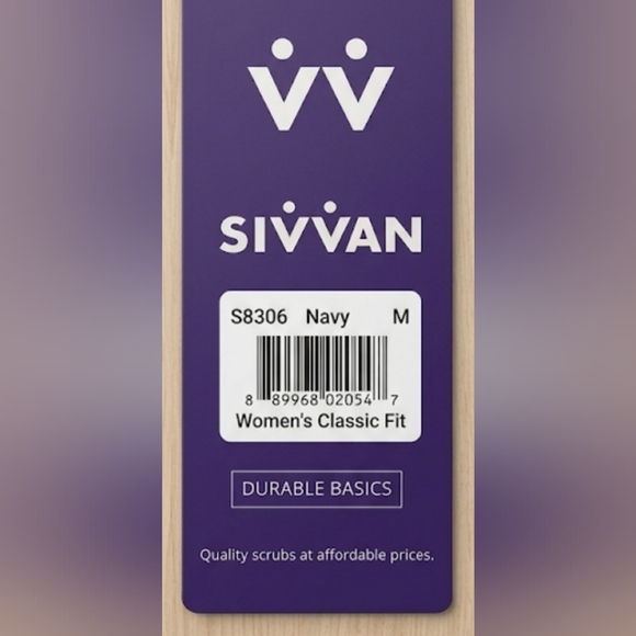 Scrubs For Women Navy Medical Surgical Nurse Top Classic Fit With Pockets Medium - Picture 7 of 8